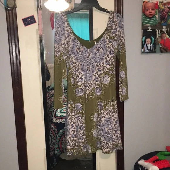 free people gabby mini dress Free People Gabby Mini Dress Floral Smocked Tie Back Adjustable Strap Size  M